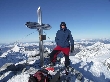Na szczycie Sonnblick3088 m. Z tej góry także zjechałem na turach ( w fantastycznym puchu)      
Austria styczeń.foto: Adam Burek